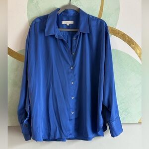 LOFT Vibrant Blue Blouse